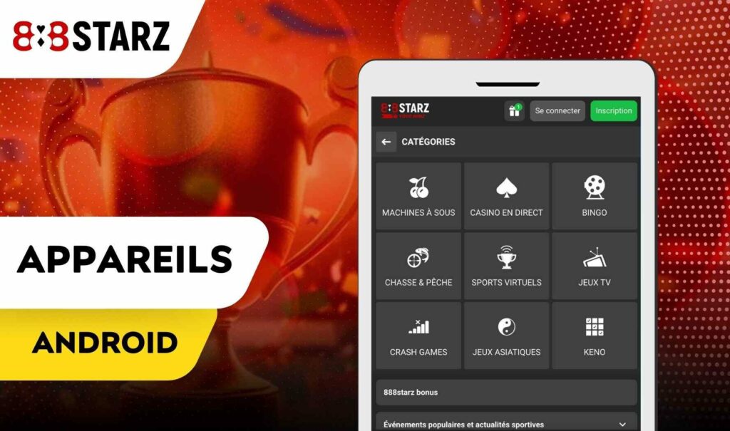 888starz Maroc Appareils Android pris en charge