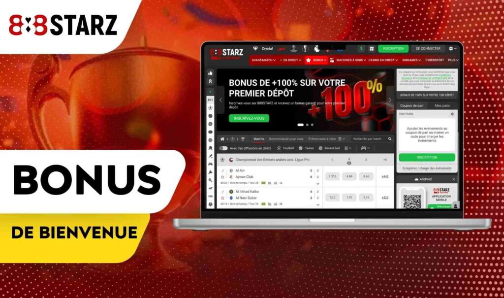 Bonus de bienvenue 888starz Maroc informations
